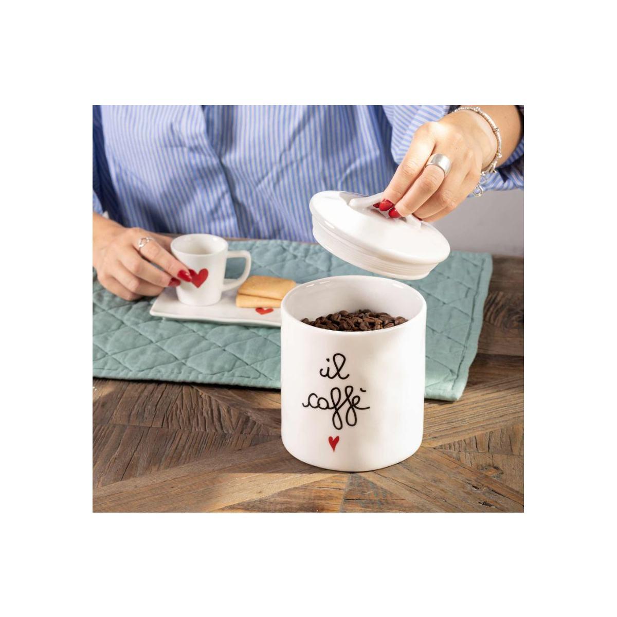 Barattolo Ceramica Simple Day Il Caffè cm.Ø12x17 |Simple_104