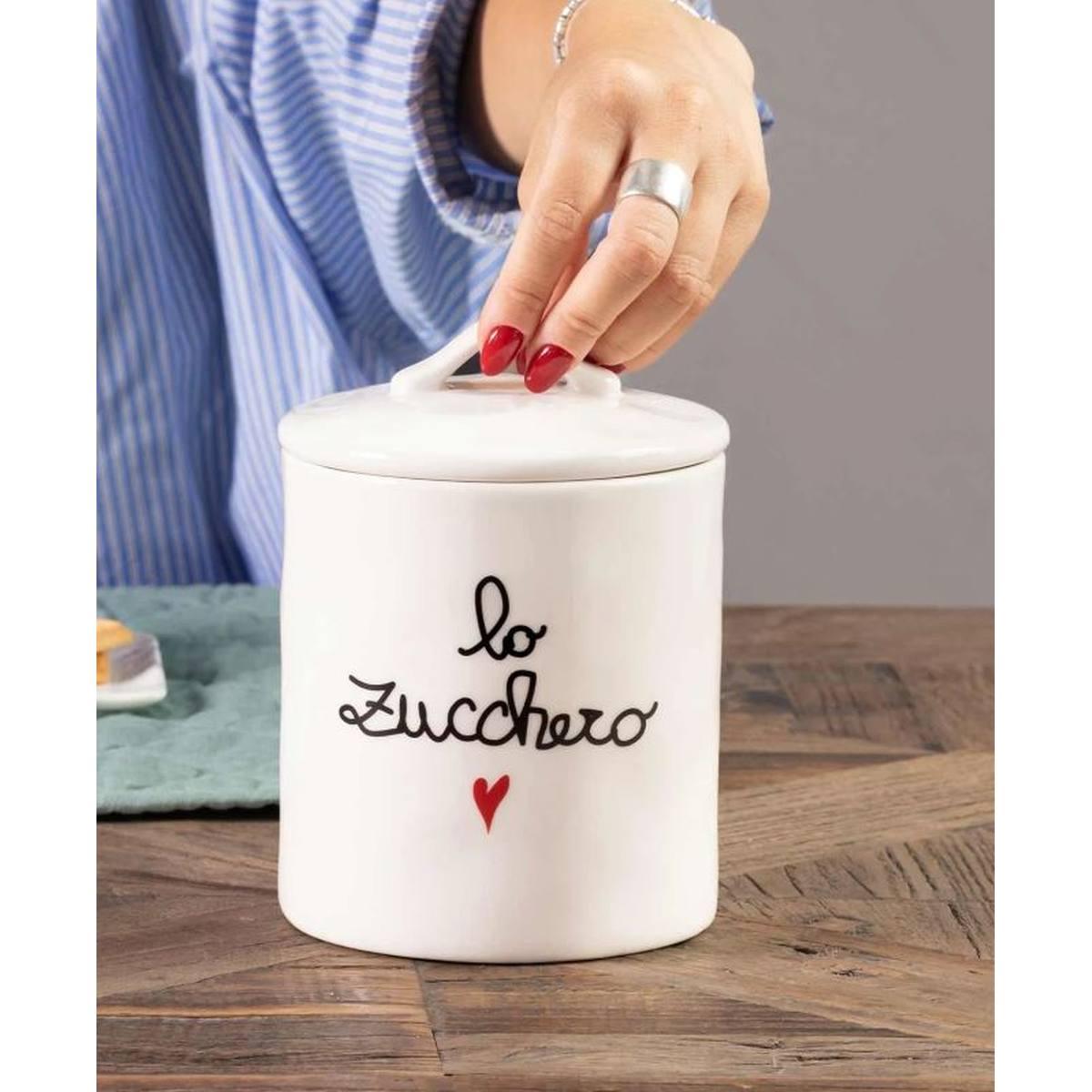 Barattolo Ceramica Simple Day Lo Zucchero cm.Ø12x17 |Simple_111