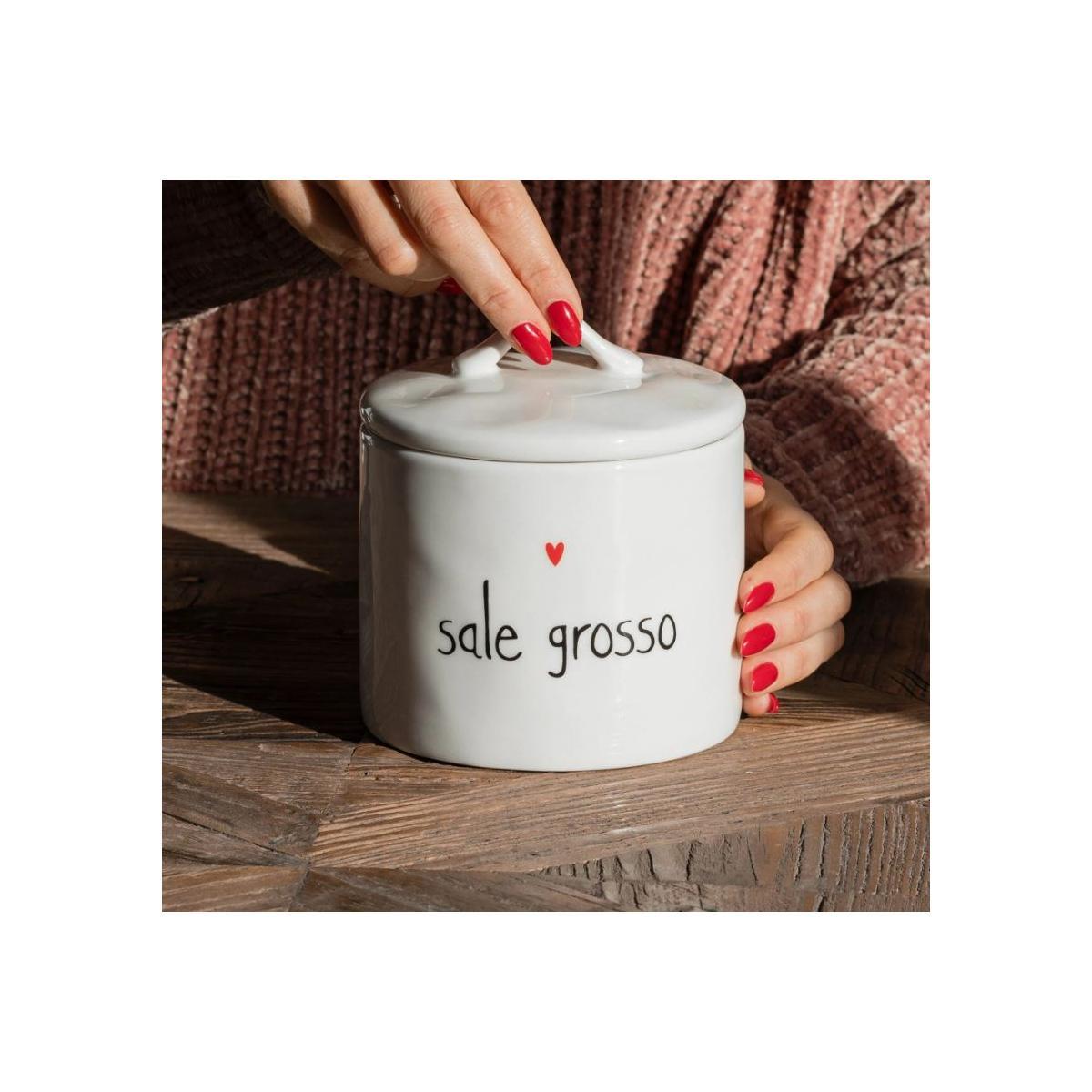 Barattolo Ceramica Simple Day Sale Grosso cm.Ø12x12,9 |Simple_696