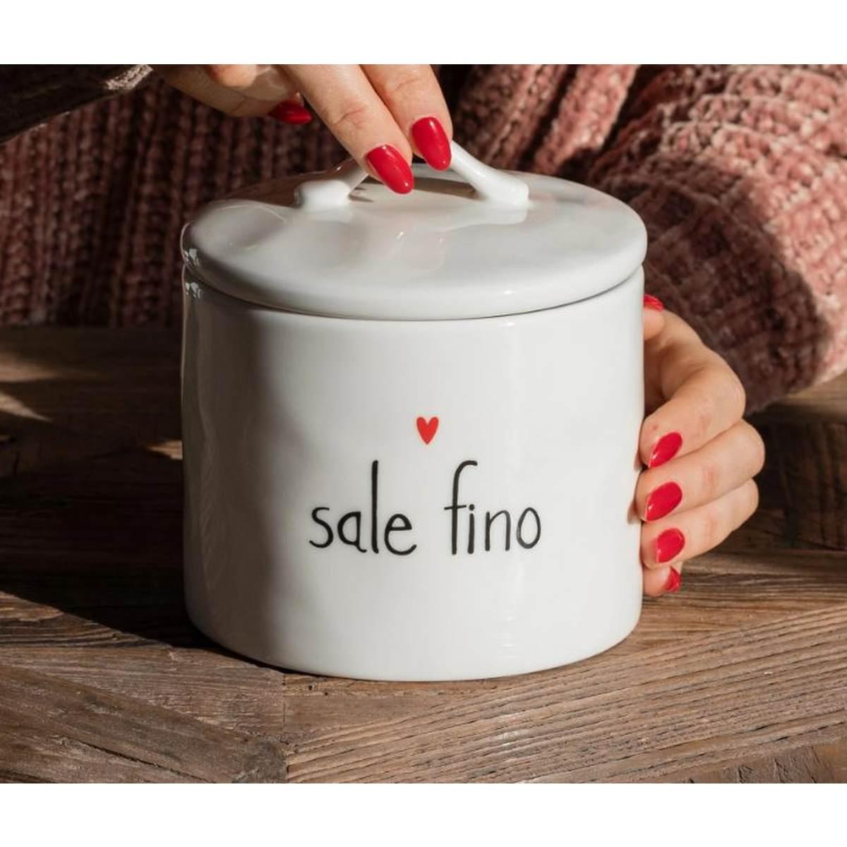 Barattolo Ceramica Simple Day Sale Fino cm.Ø12x12,9 |Simple_702