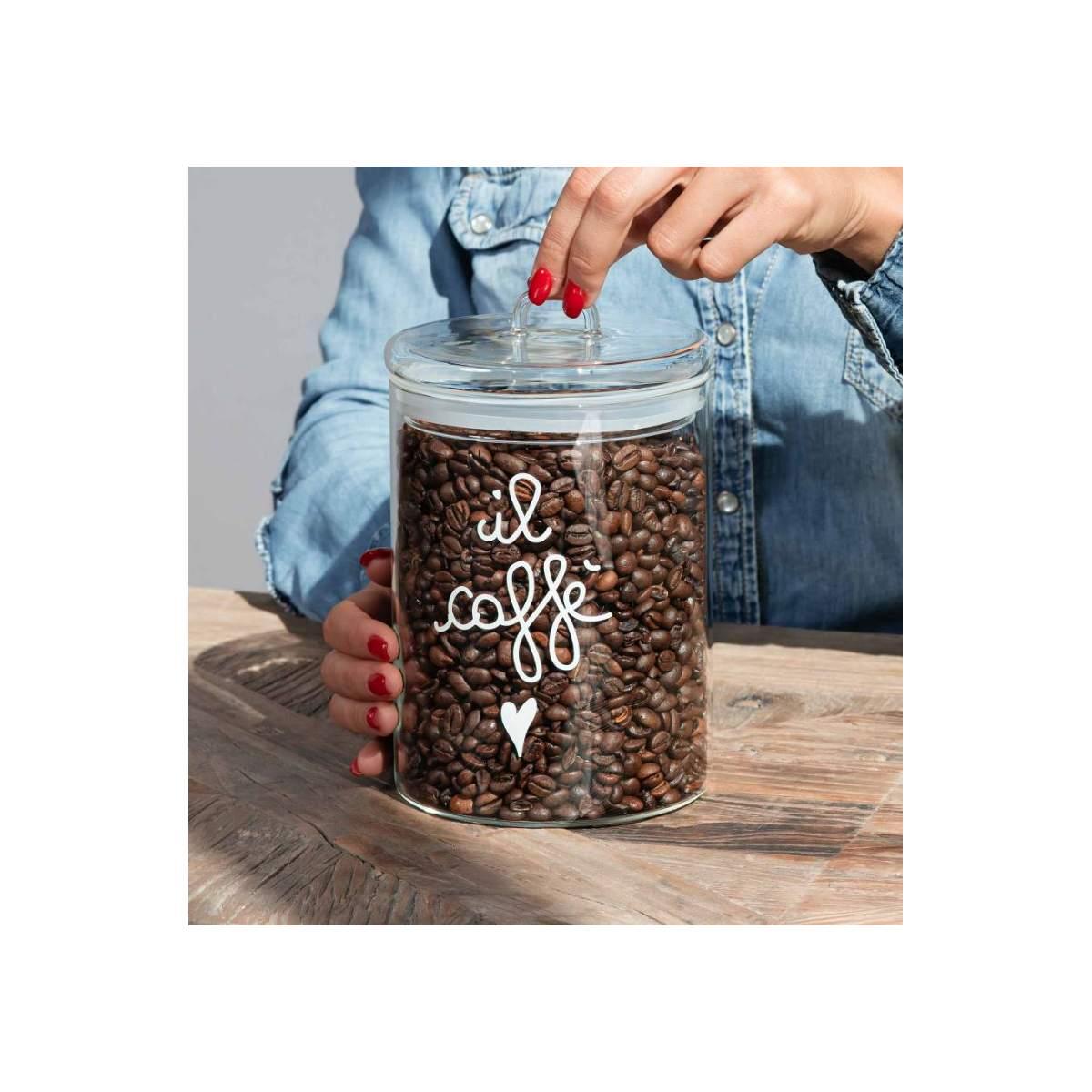 Barattolo Vetro Simple Day Il Caffè cm.Ø12x20 |Simple_10012220
