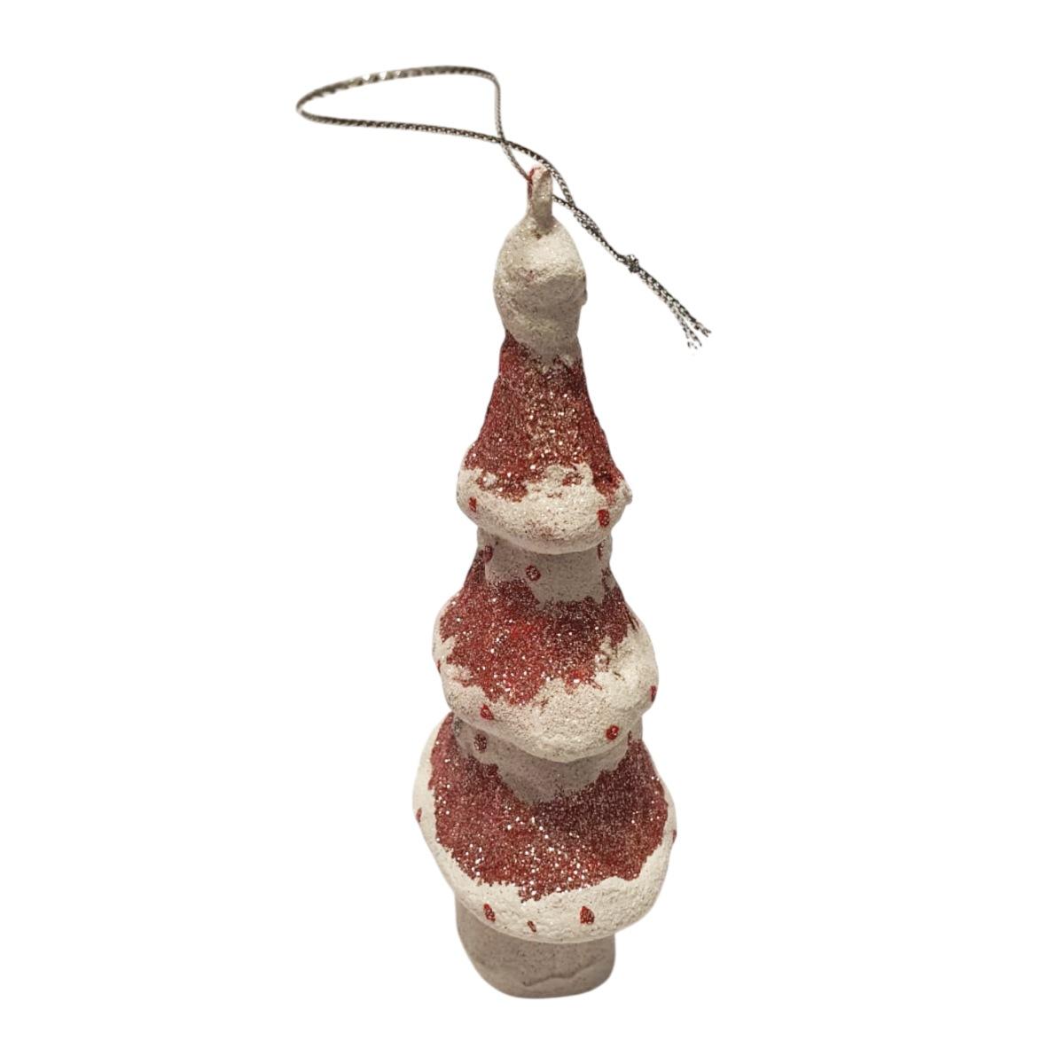 Pallina Natale cm.10 PVC Albero Circus Rosa/Argento |Fade_361A
