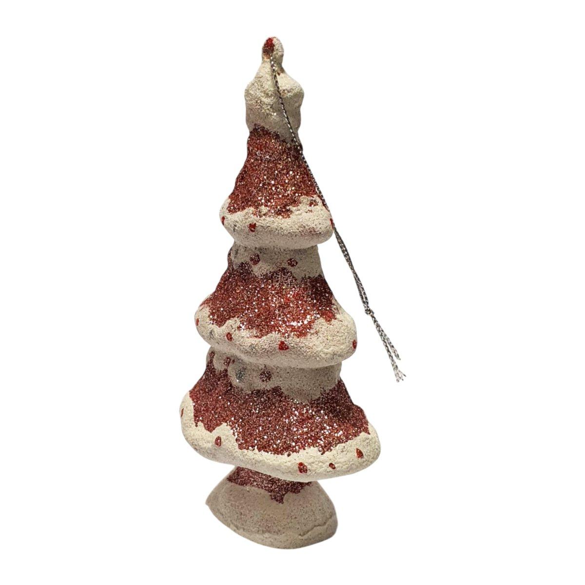 Pallina Natale cm.10 PVC Albero Circus Rosa/Argento |Fade_361A