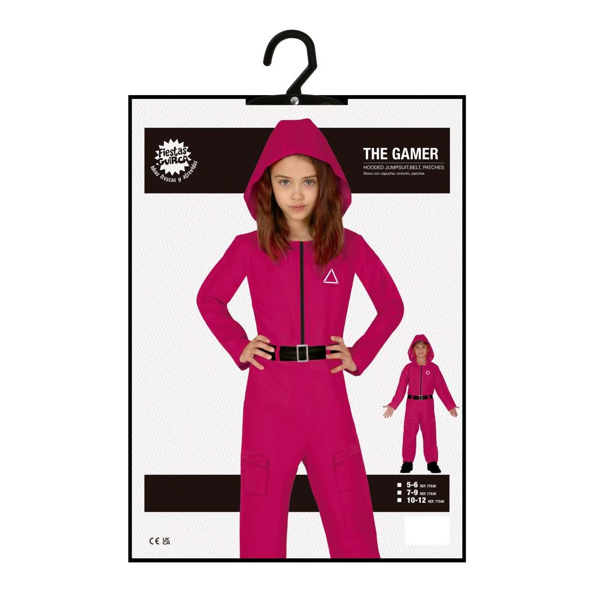 Costume Tuta Rossa Rossa Squid |Bambino _D2_02461