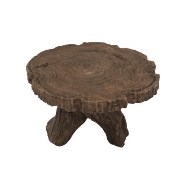 Tavolo Resina Tondo Marrone cm.5x5x3,5 |Rossi Rosa