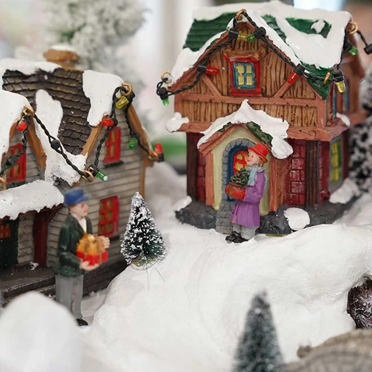 Villaggio Natalizio con Luci Suoni e Movimenti cm.51x38x32 |Mazzeo