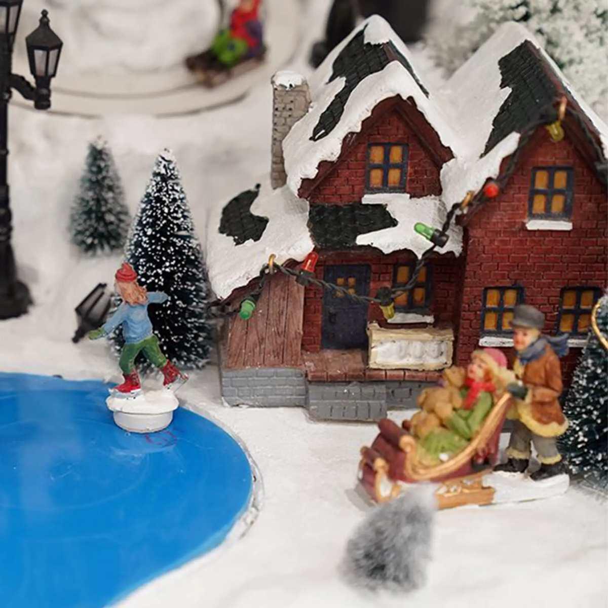 Villaggio Natalizio con Luci Suoni e Movimenti cm.51x38x32 |Mazzeo