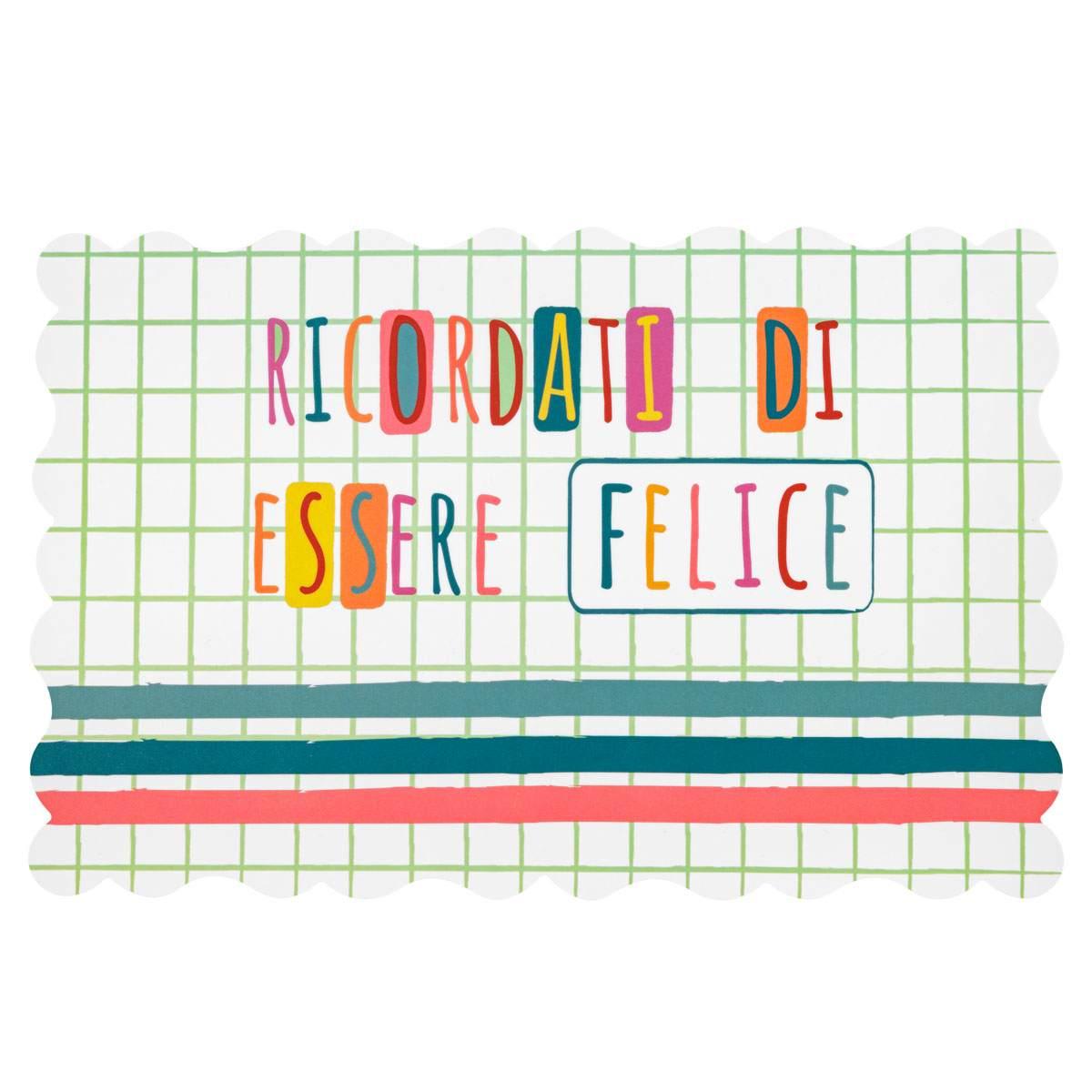 Tovaglietta Americana PVC Sagomata con Scritta cm. |Montemaggi_320