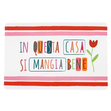 Tovaglietta Americana PVC Sagomata con Scritta cm. |Montemaggi_337