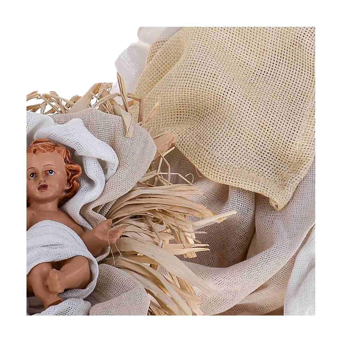 Natività cm.36 con Abiti Tessuto Set pz.3 |Bianchi Dino_150