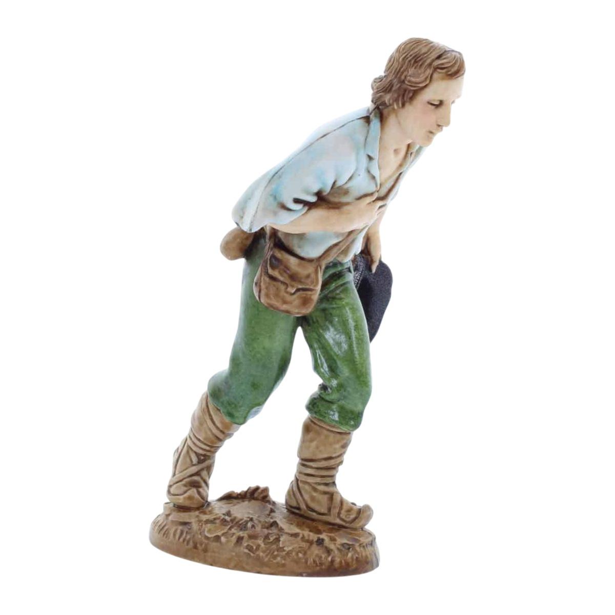 Statua cm.12 Pastore con Cappello in Mano |Moranduzzo