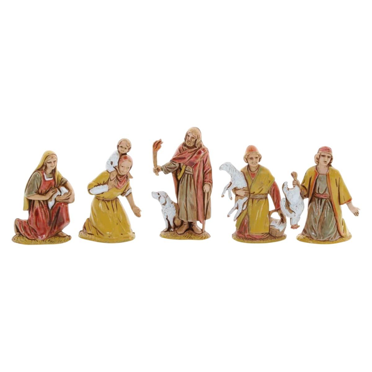 Statua cm.6,5 Pastori Assortiti Set pz.10 | Moranduzzo