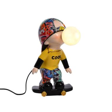 Lampada da Tavolo LED Bambino Skate cm.H36 USB |Lamart