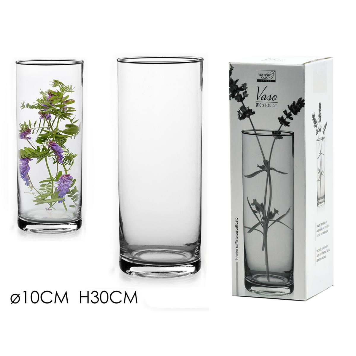 Vaso Vetro Cilindro cm.Ø10x30 |_963