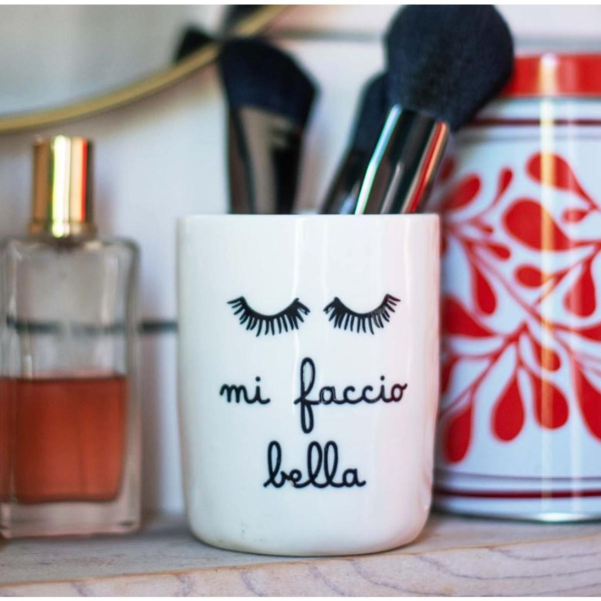 Portacosmetici Ceramica Mi Faccio Bella Simple |_032