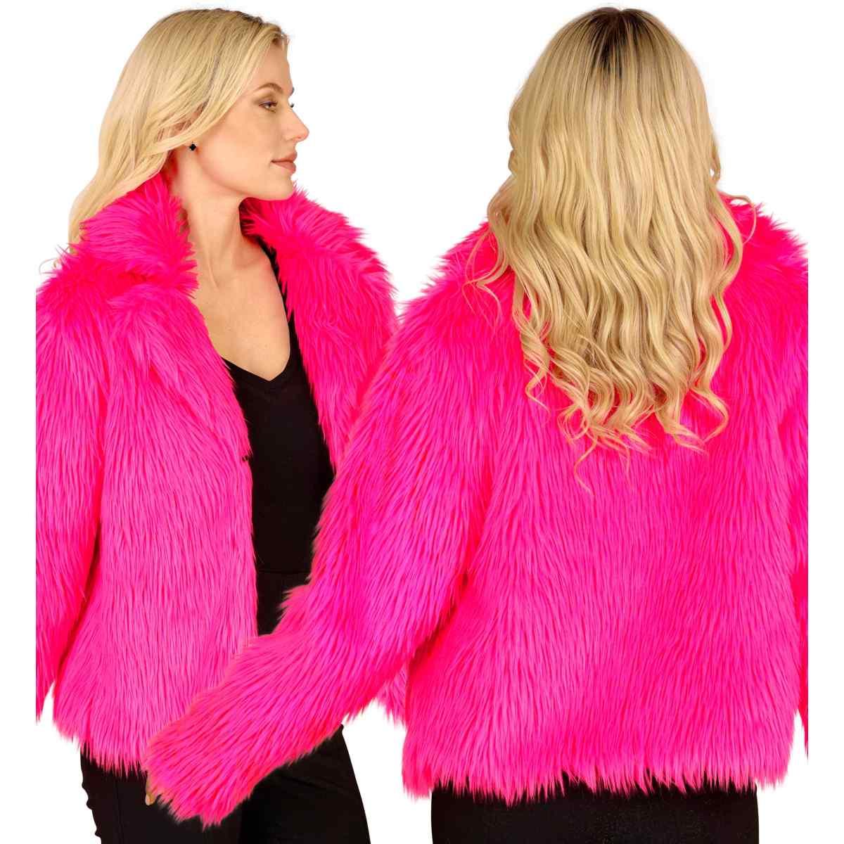 Giacca Disco Pelosa Rosa |Donna_TN_09922