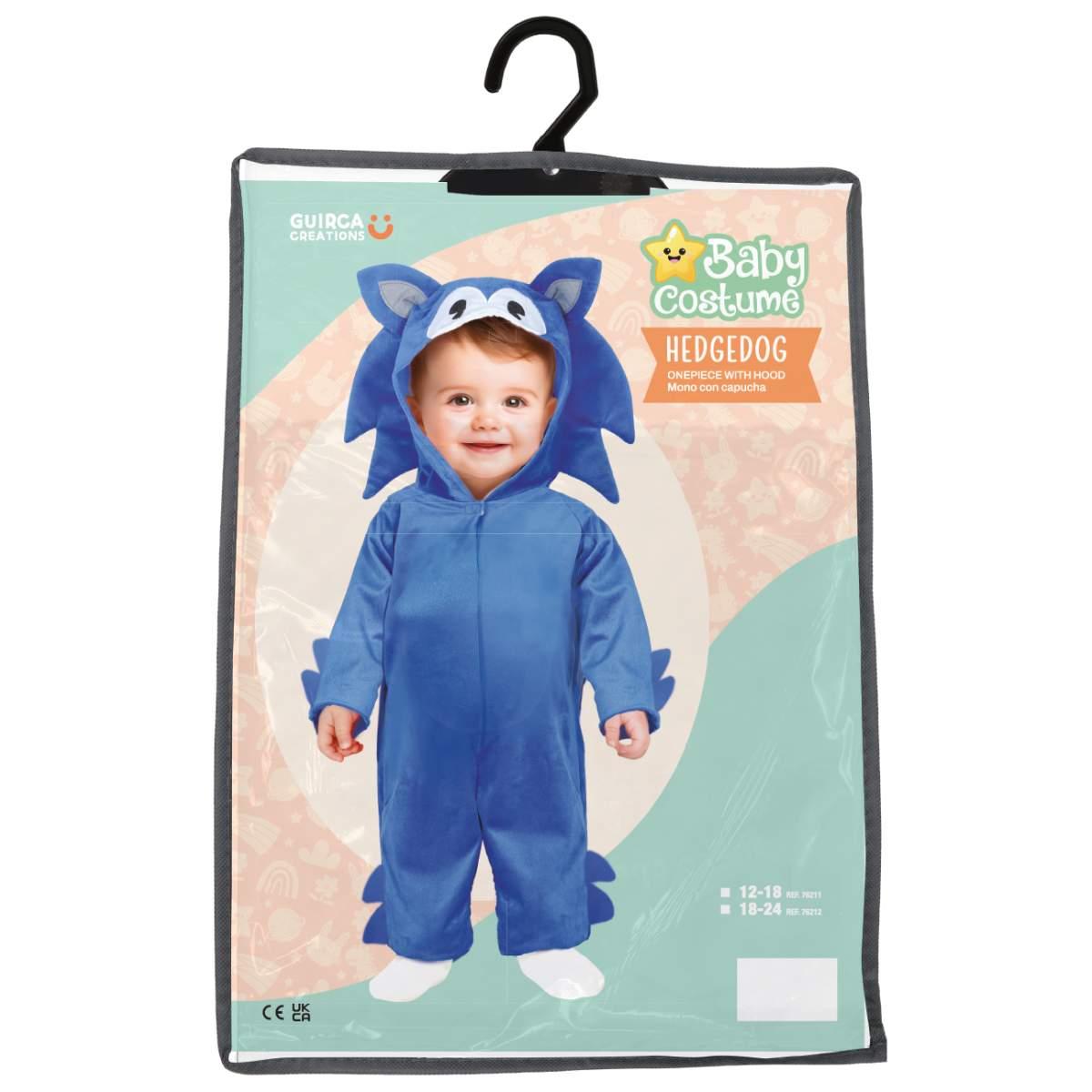 Costume Sonic Riccio Blu |Neonato C1_01342