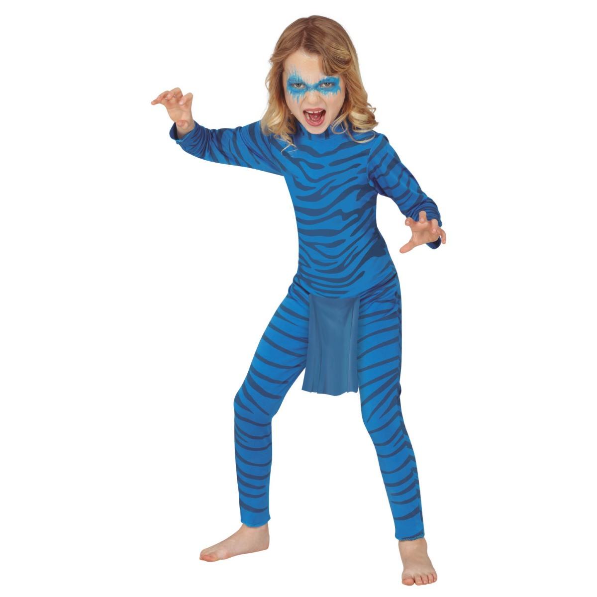 Costume Avatar Felino Blu |Bambina _TD_04592