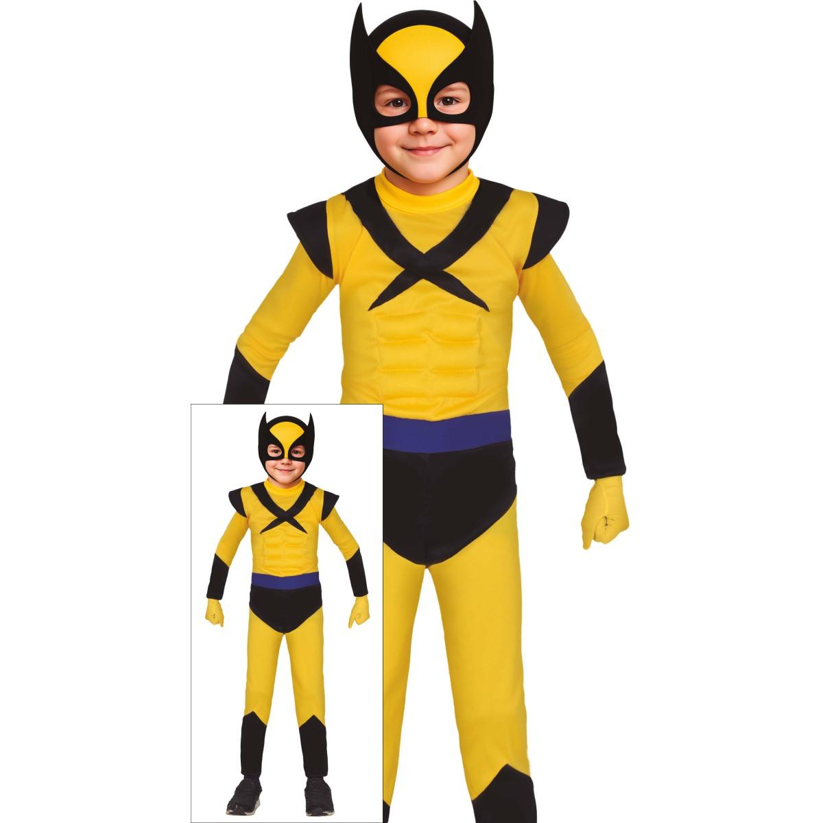 Costume Eroe Giallo Wolverine |Bambino_D1_02225