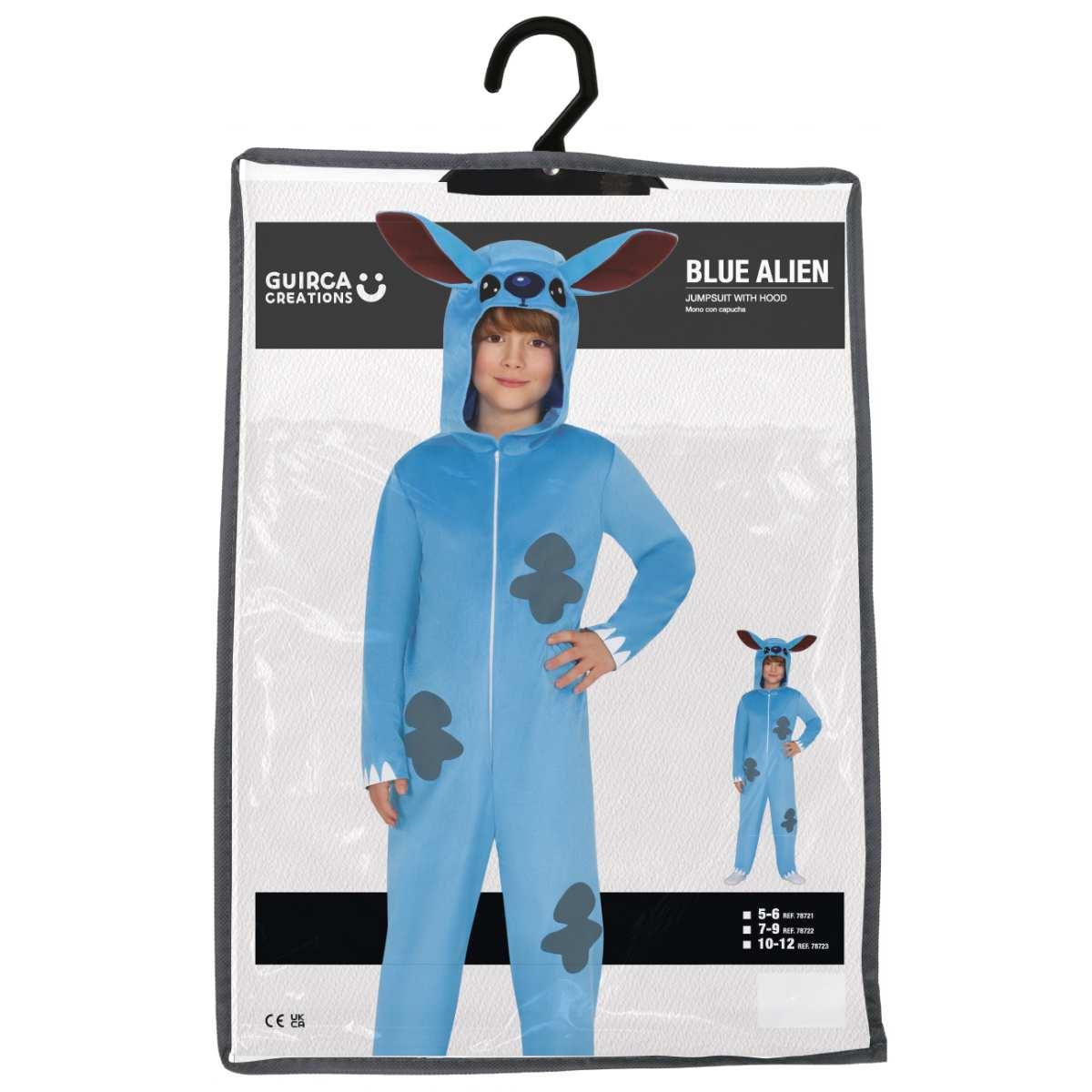 Costume Alieno Blu Stitch |Bambino_TD_04372