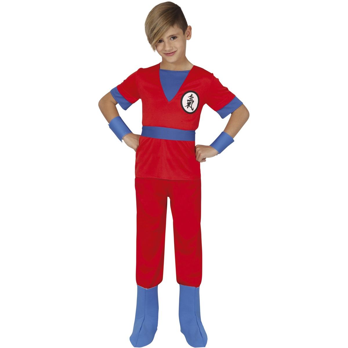 Costume Lottatore Karate Ninja Rosso |Bambino C1_01186