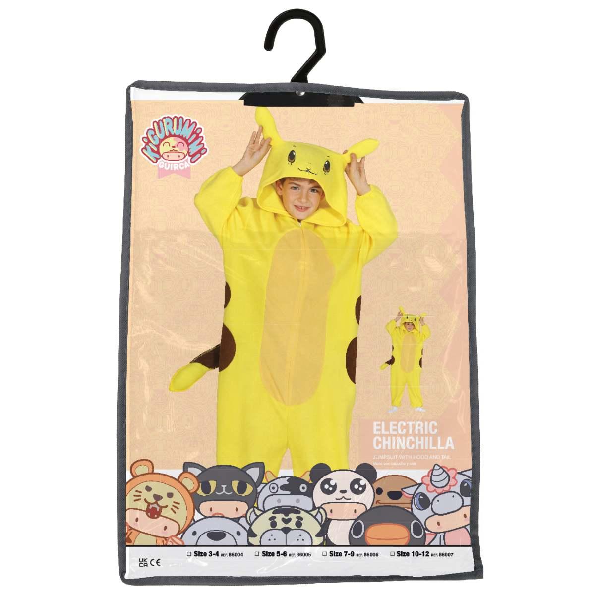 Costume Cincilla Pokemon Giallo |Bambino L1_10122