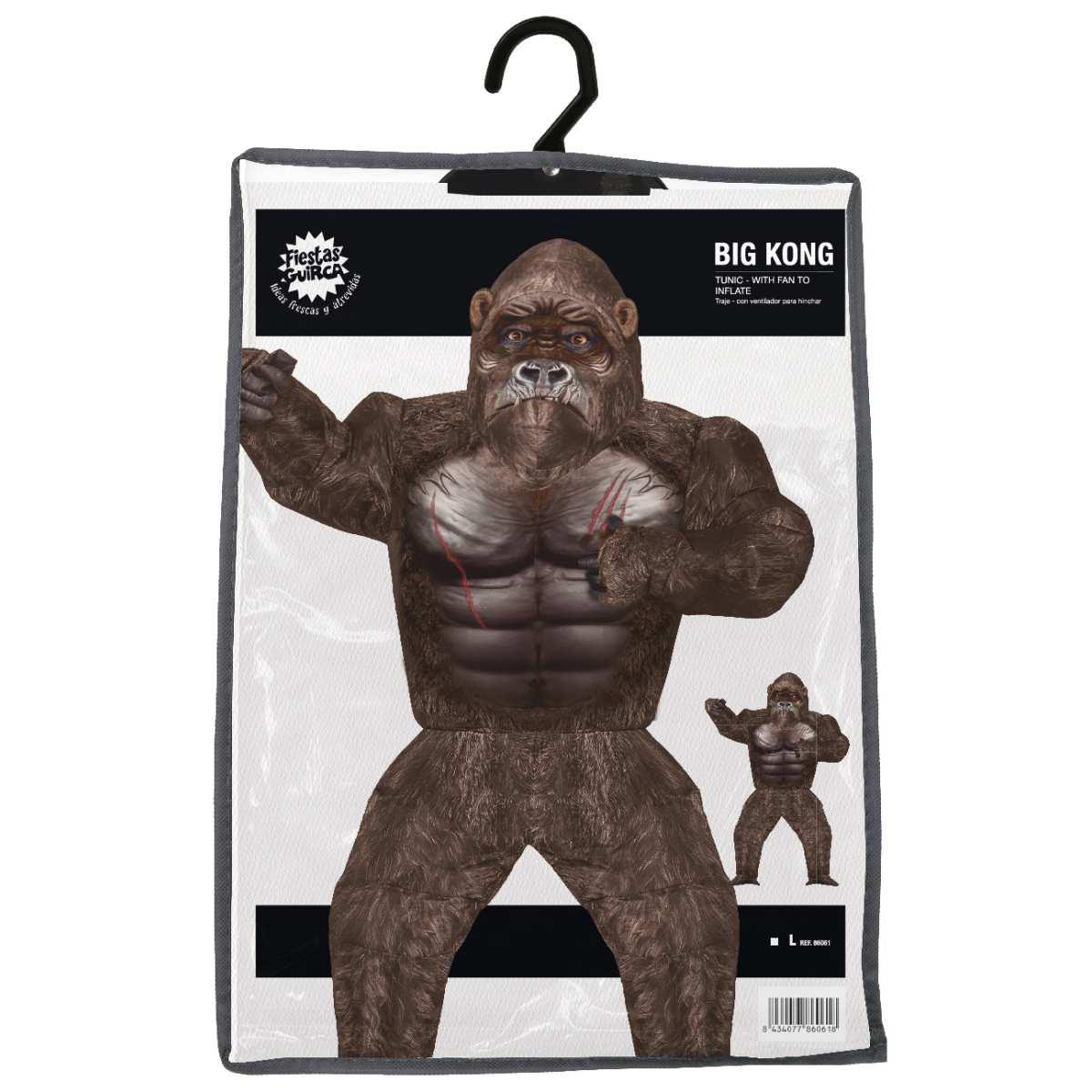 Costume Scimmia King Kong Gonfiabile |Uomo_TE_05992