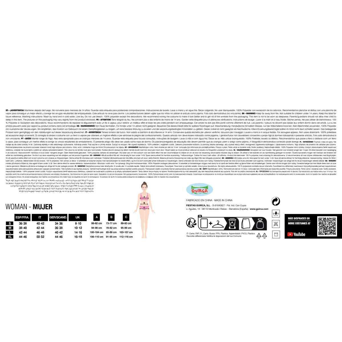 Costume Frac con Paillettes Nero |Donna D1_02091