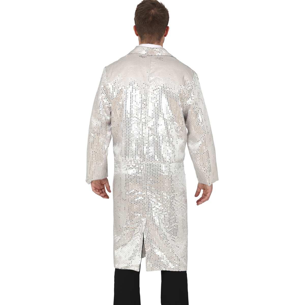 Costume Frac con Paillettes Argento |Uomo_H4_07404