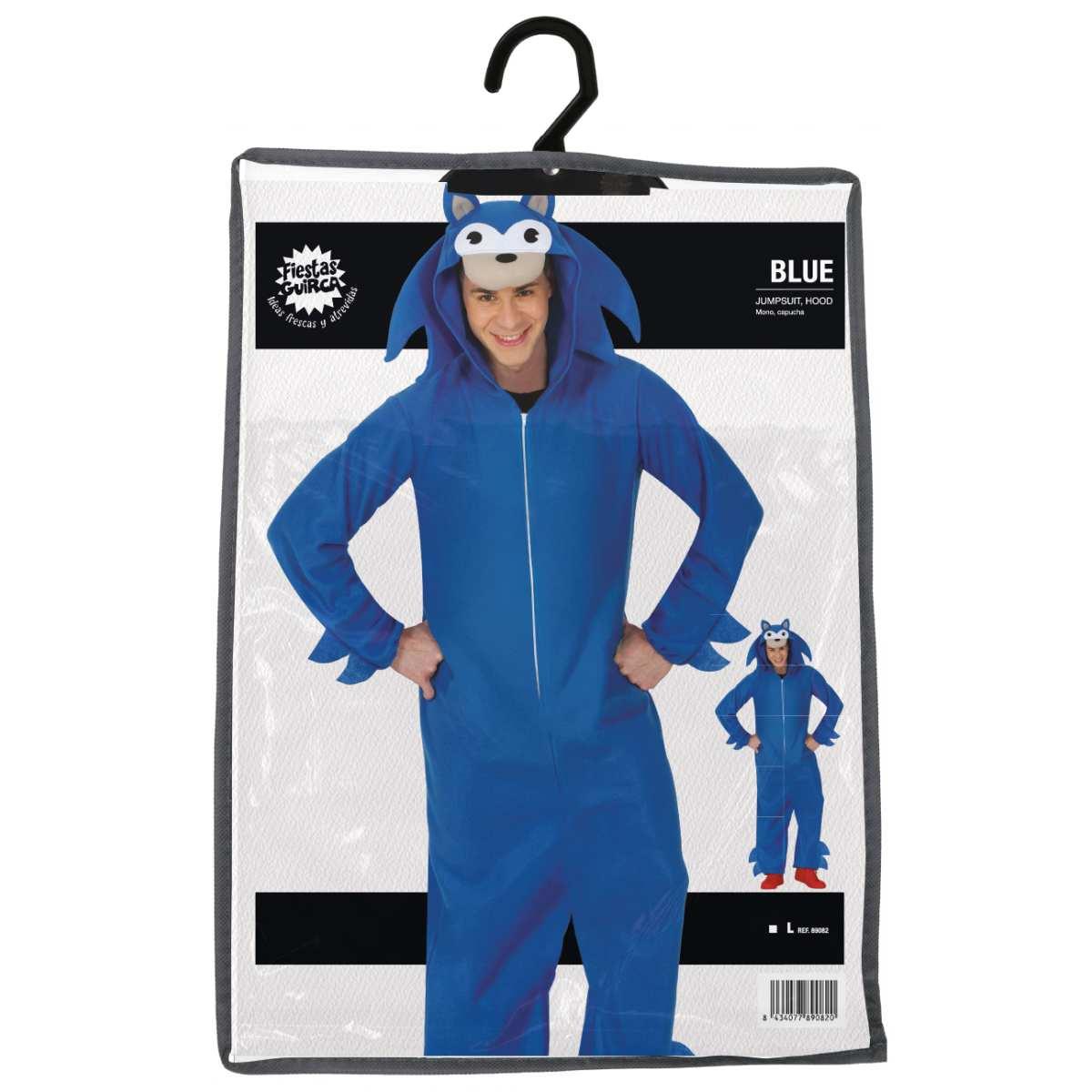 Costume Sonic Riccio Blu |Uomo_TL_09082