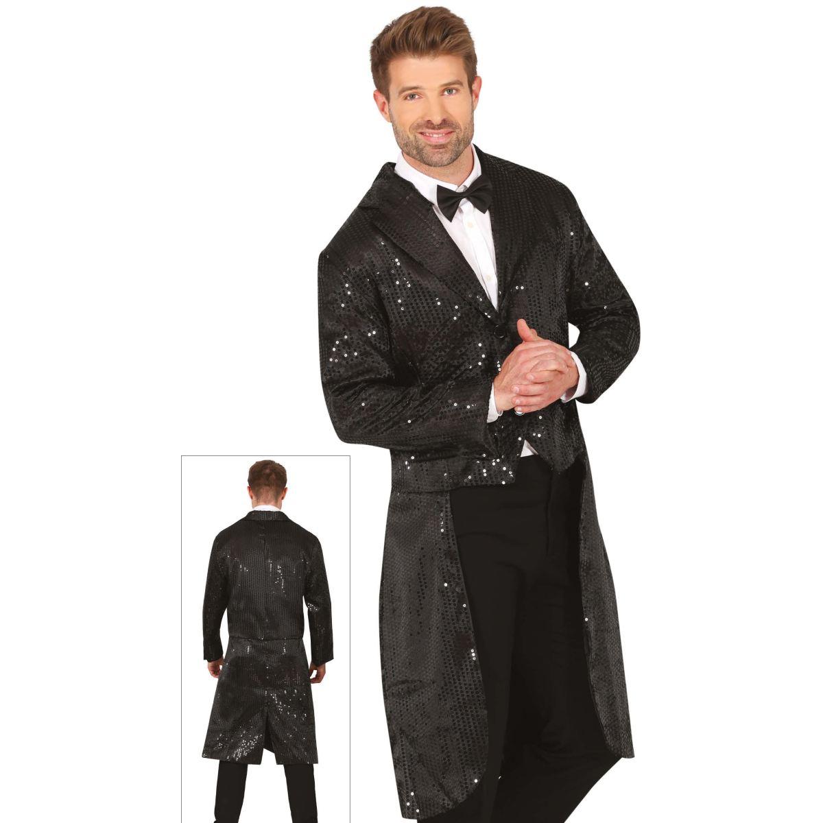 Costume Frac con Paillettes Nero |Uomo_H4_08009