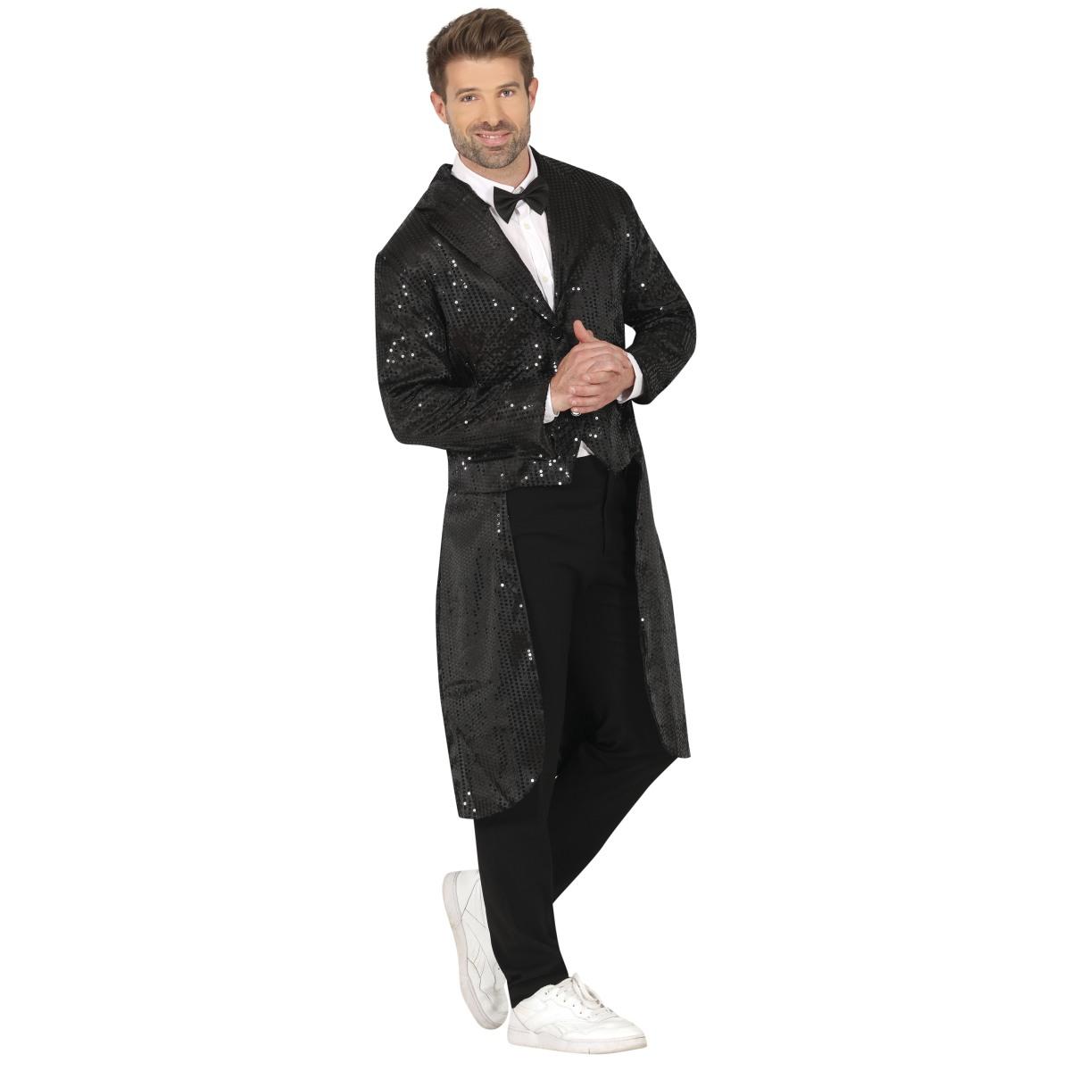 Costume Frac con Paillettes Nero |Uomo_H4_08009