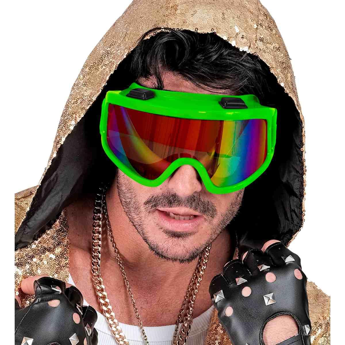 Occhiali da Sci Anni '80 Verde Fluo |_256