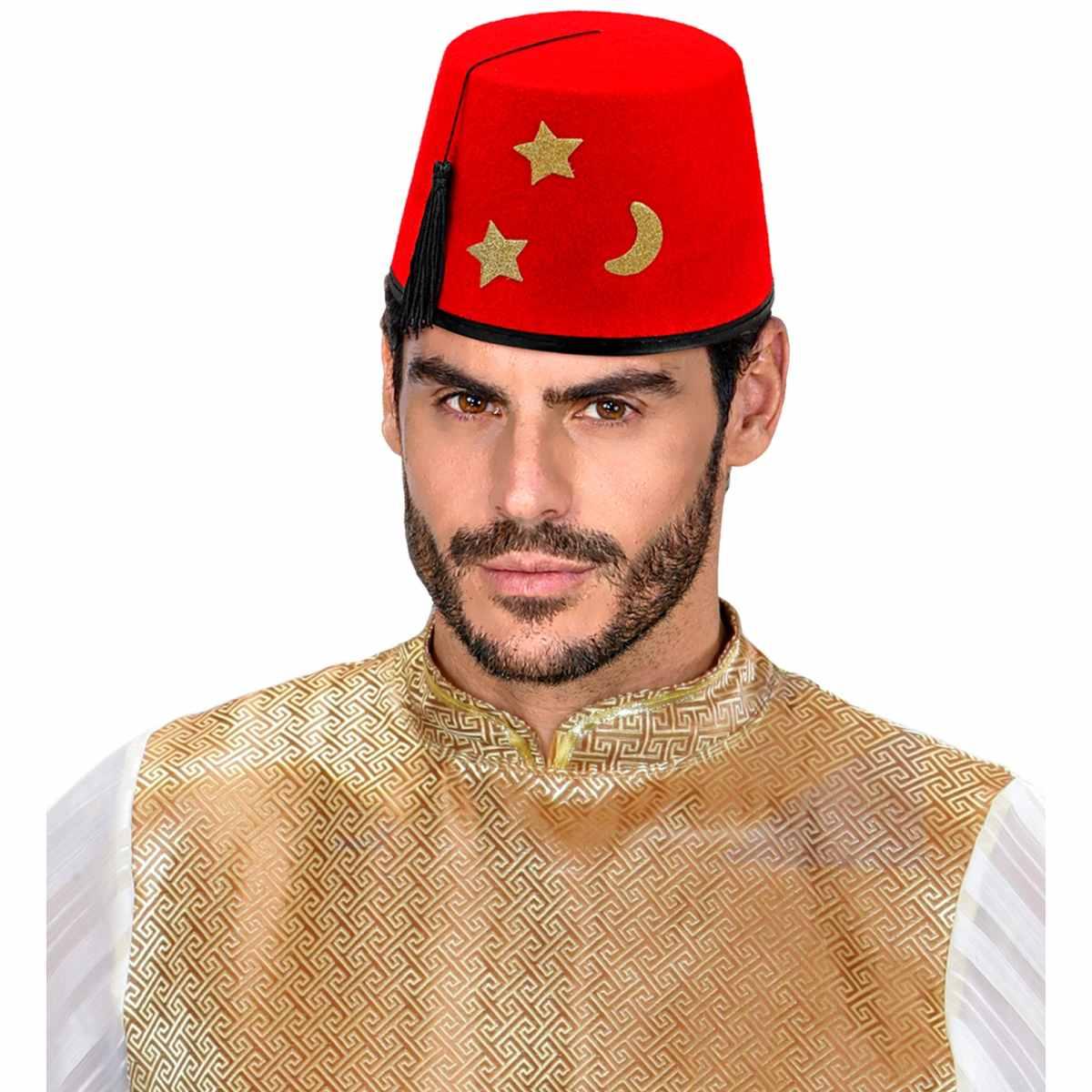 Cappello Feltro Turco Rosso |_011