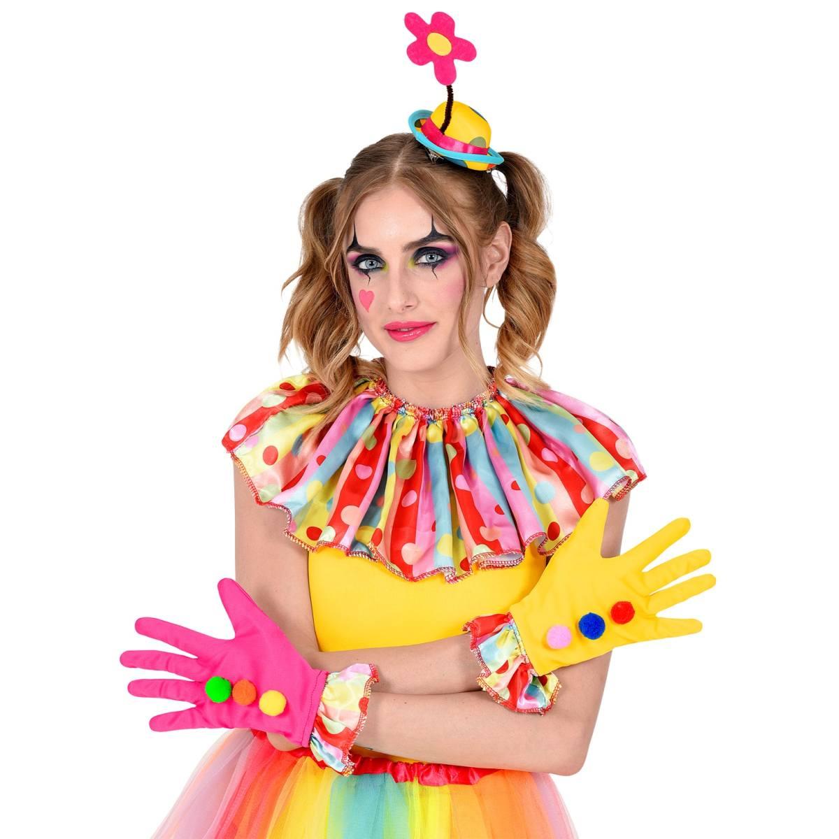 Collare Clown Guanti Cappello Set pz.3 |_438