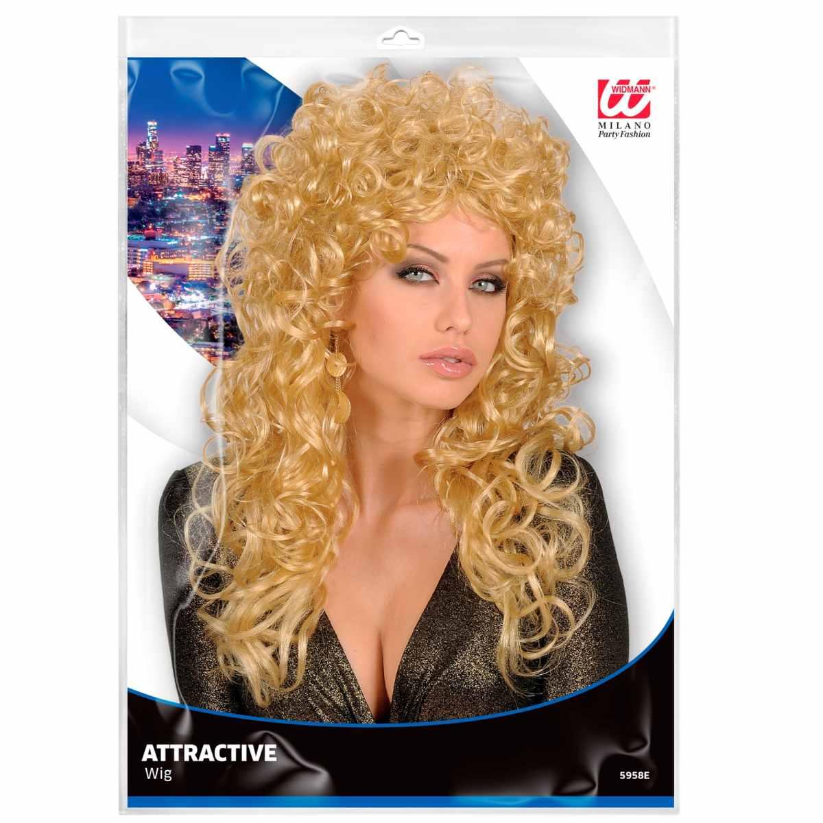 Parrucca Bionda Riccia Attractive |_808