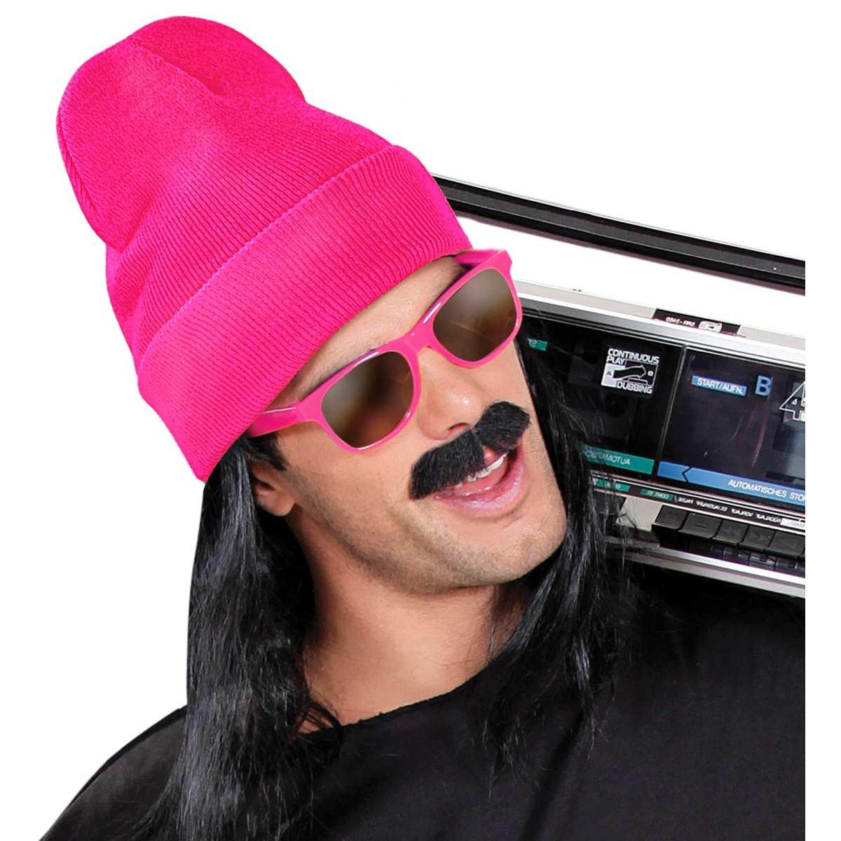 Cappello Berretto Rosa Fluo Lana |_455