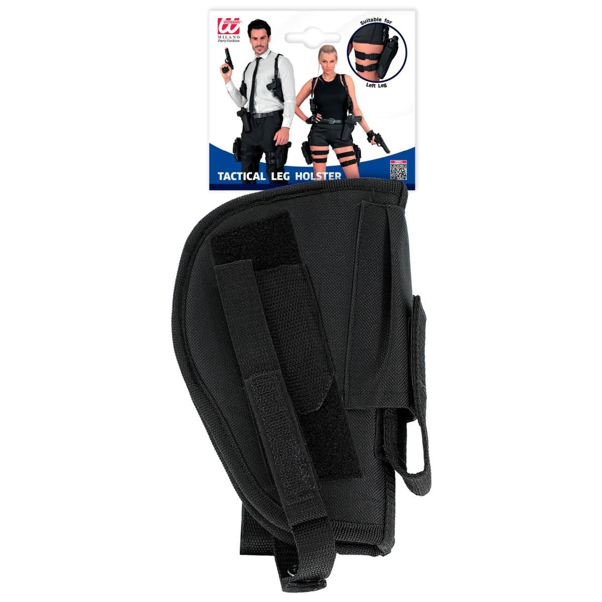 Cintura Fondina per Gamba Sinistra Tattica Nera |_046