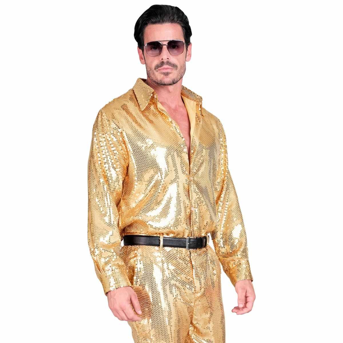 Camicia Party Disco Oro Paillettes |Uomo_G1_05081