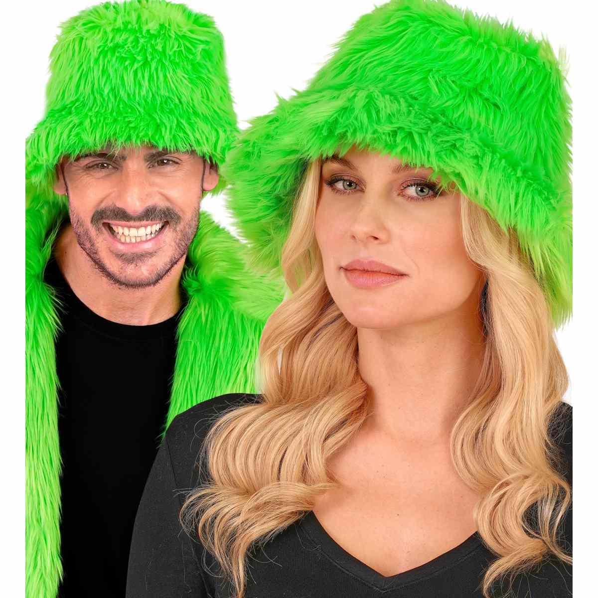 Cappello Pescatore Peluche Verde |_047