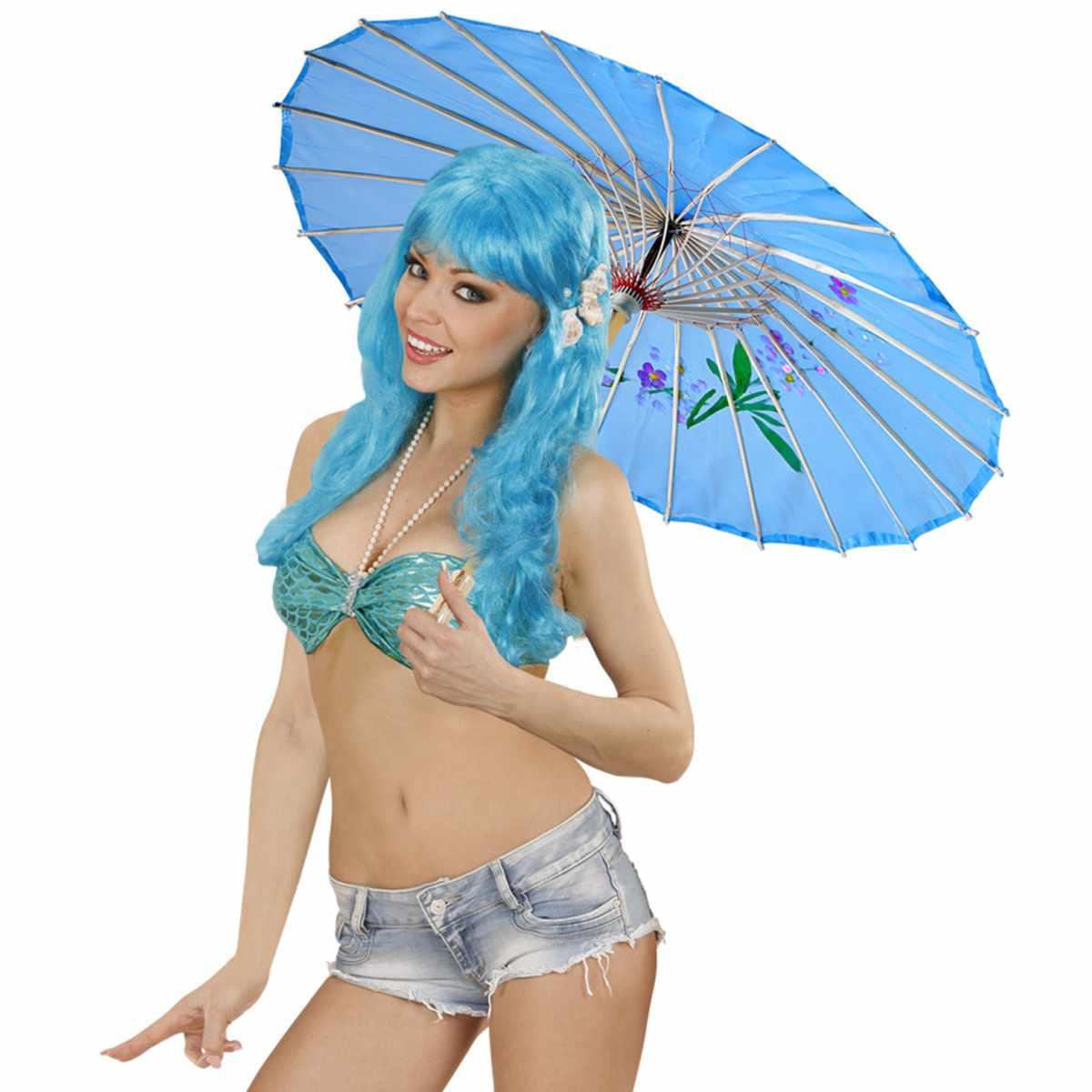 Ombrellino Legno e Carta con Decori Orientali cm.Ø76 |_819