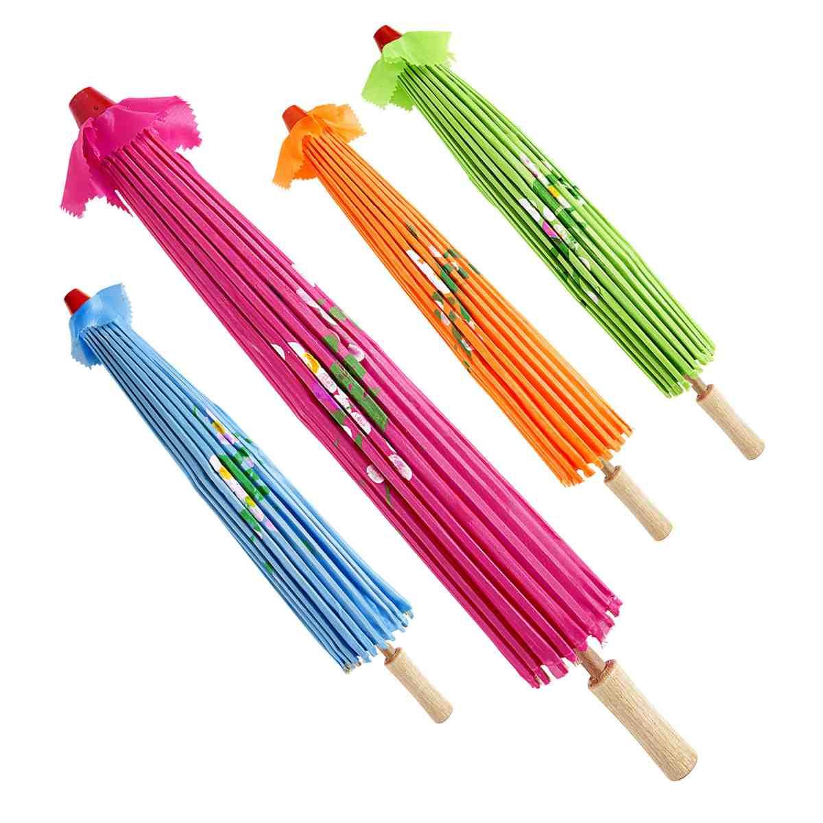 Ombrellino Legno e Carta con Decori Orientali cm.Ø76 |_819