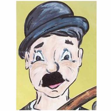 Baffi Neri Mimo con Adesivo |Orlob