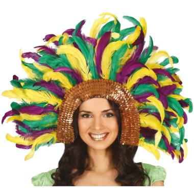 Cerchietto con Piume Multicolor cm.30 |_889