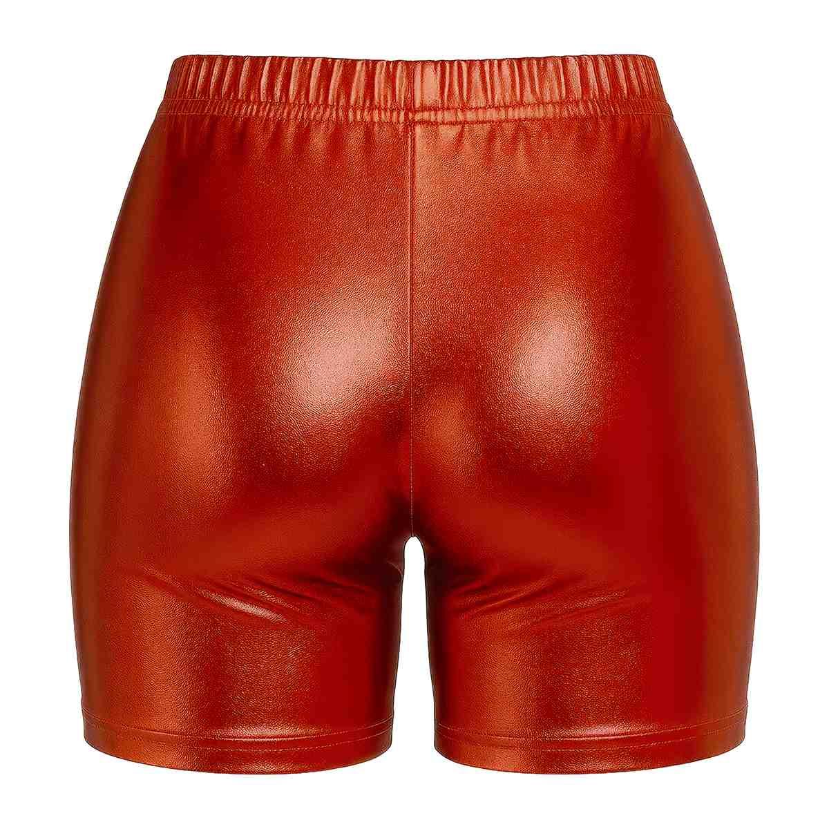 Pantaloncino Rosso Metallizzato |Donna
