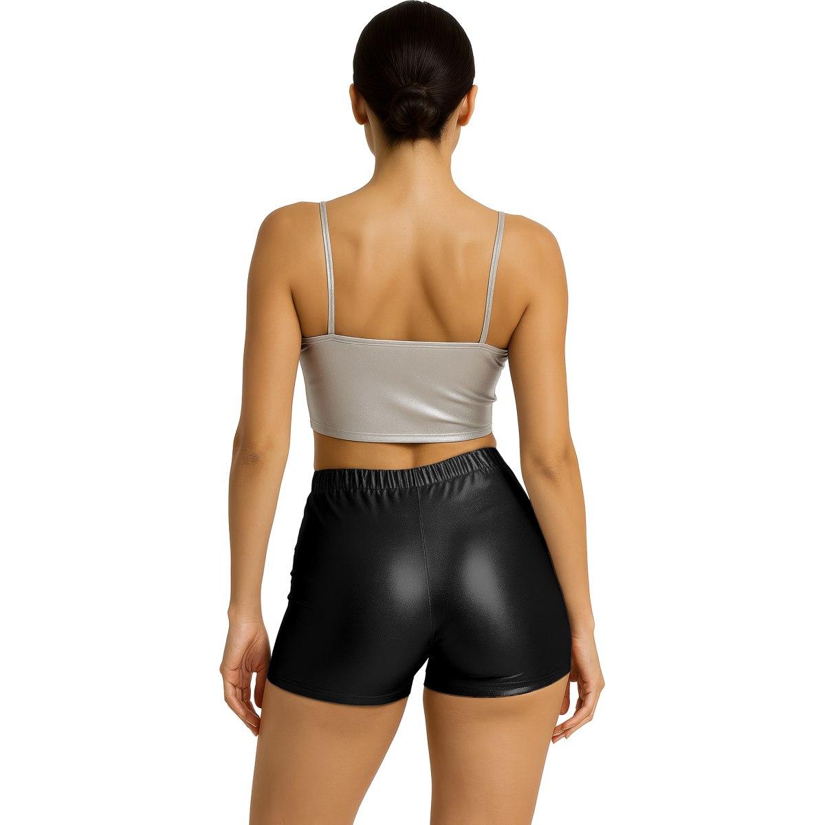 Pantaloncino Nero Metallizzato |Donna