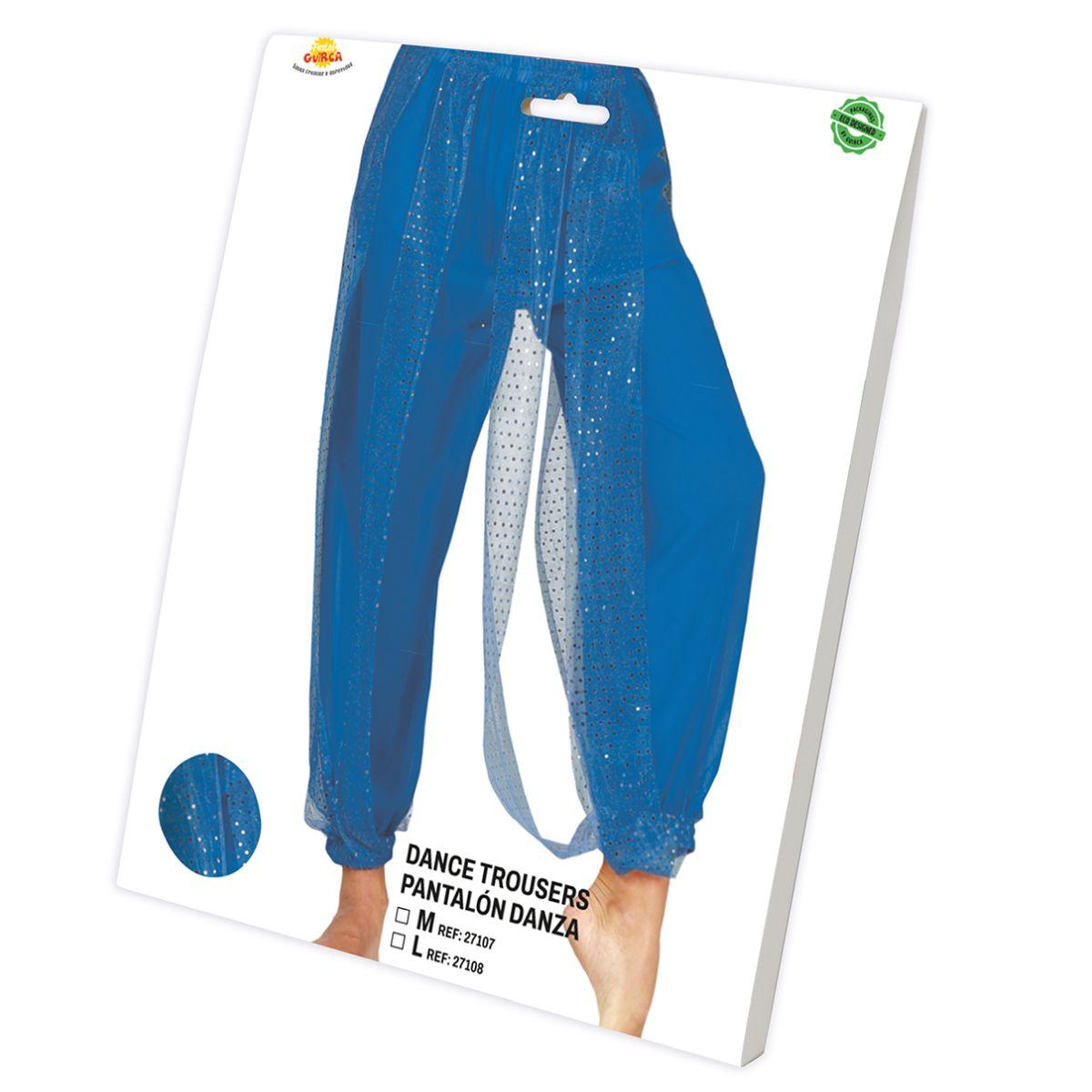 Pantalone Odalisca Danza del Ventre Blu |Donna