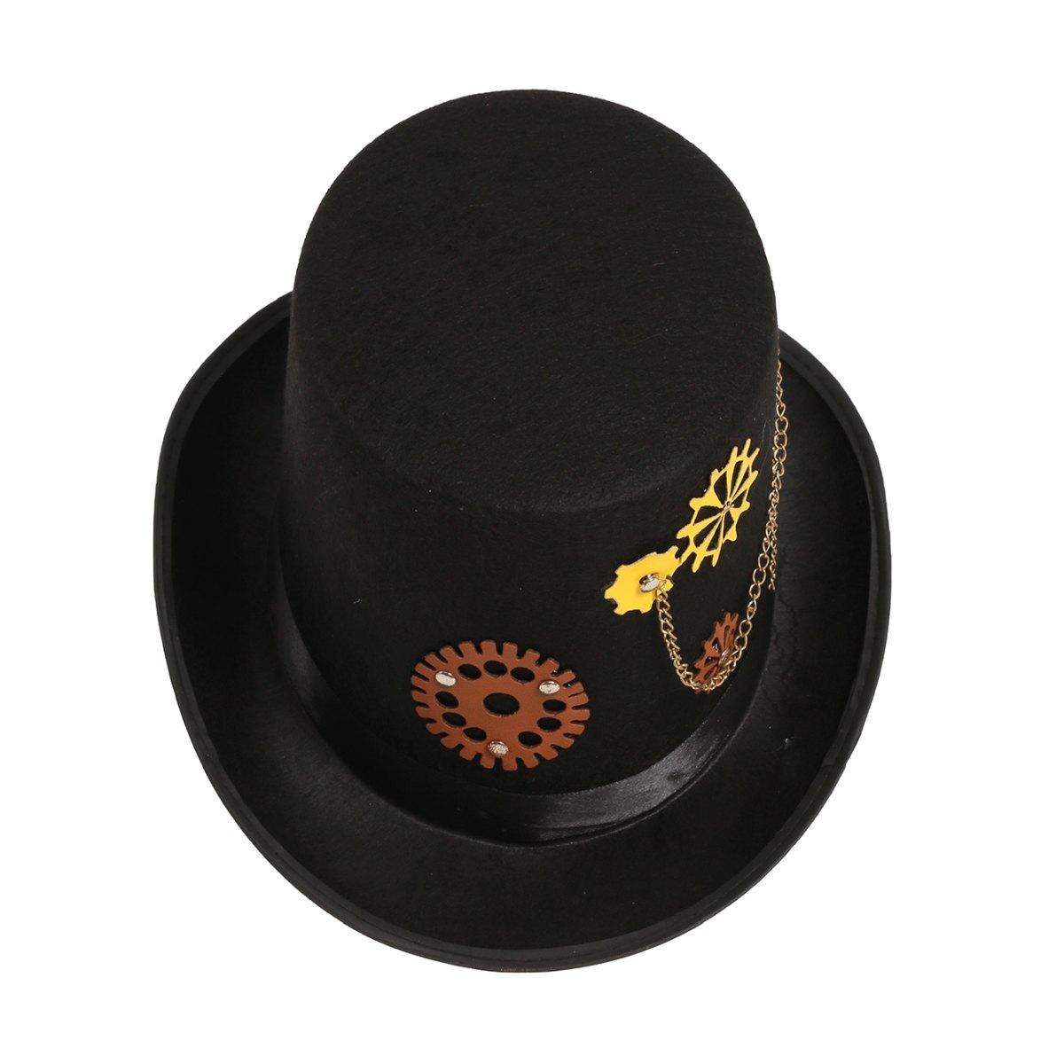Cappello Steampunk Nero con Ingranagg |_524