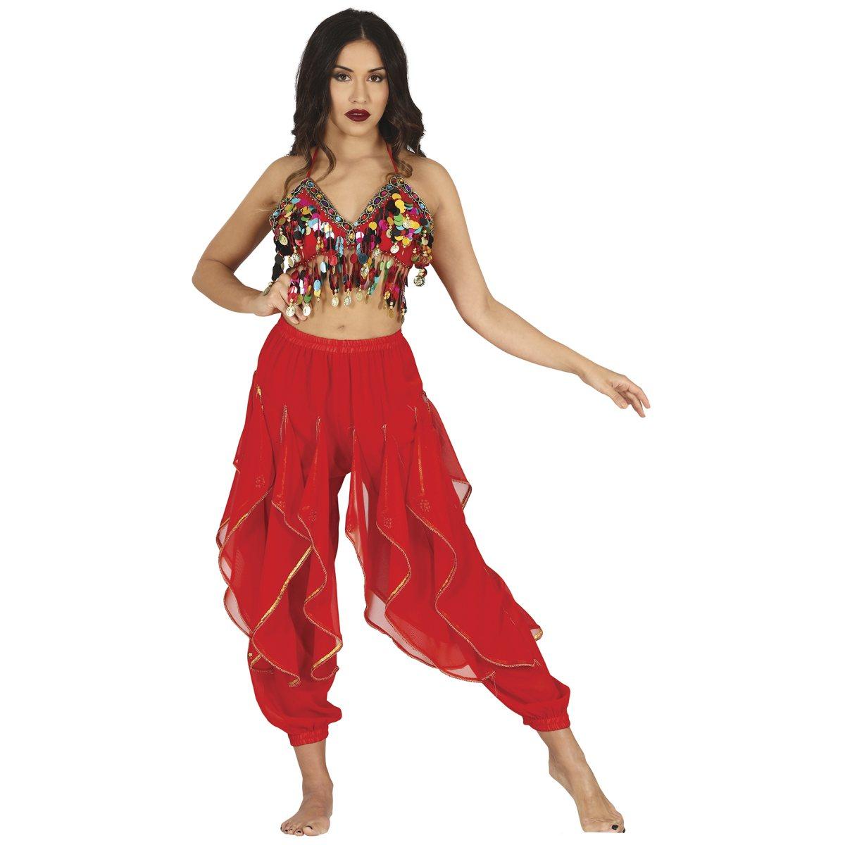 Pantalone Odalisca Danza del Ventre Rosso |Donna