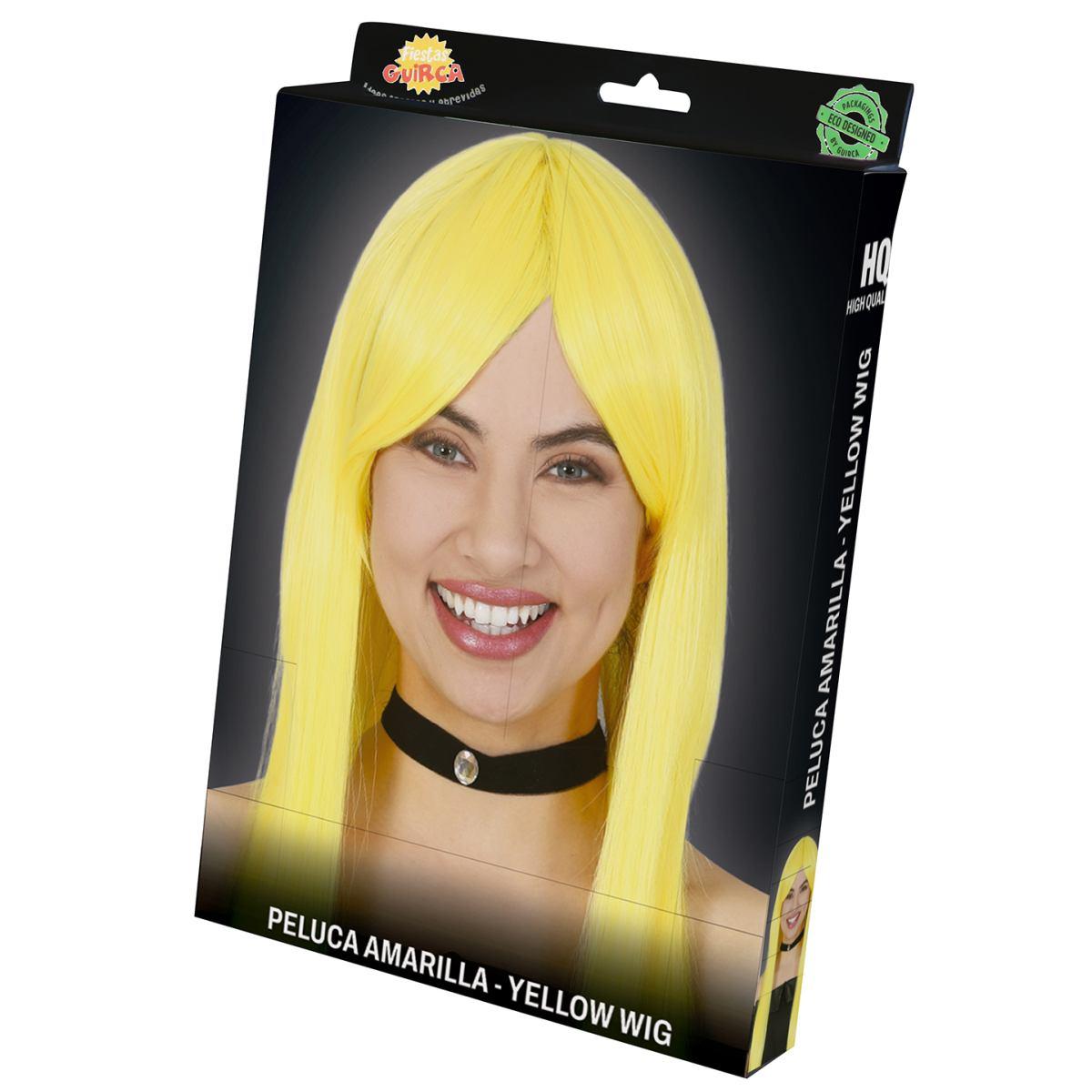Parrucca Gialla Liscia Lunga |_307
